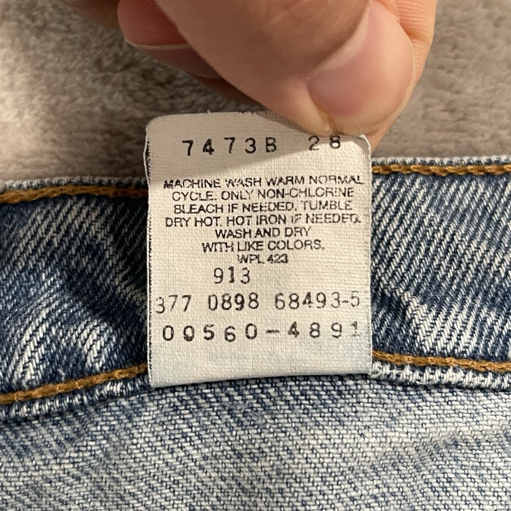 Vintage Levis 560 Jeans Mens 36x36 Blue Loose Tapered 90s Light Wash Y2K - Picture 4 of 14